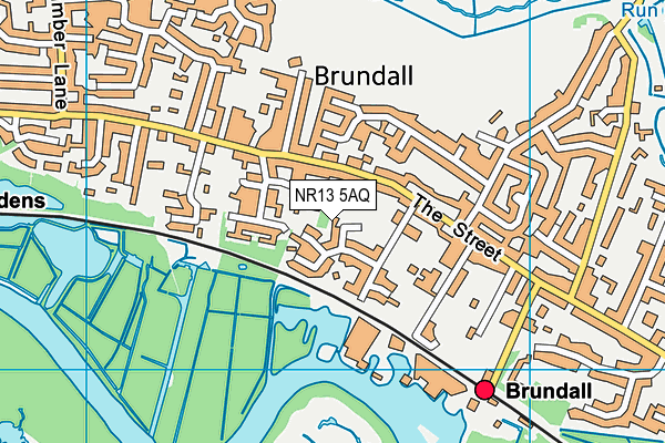 NR13 5AQ map - OS VectorMap District (Ordnance Survey) NR13 5AQ map - OS VectorMap District (Ordnance Survey)
