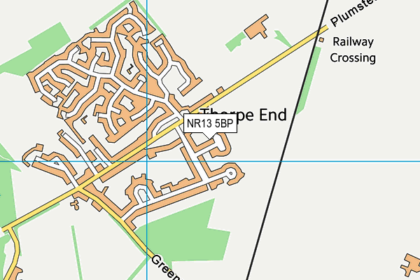 NR13 5BP map - OS VectorMap District (Ordnance Survey) NR13 5BP map - OS VectorMap District (Ordnance Survey)
