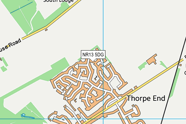 NR13 5DG map - OS VectorMap District (Ordnance Survey) NR13 5DG map - OS VectorMap District (Ordnance Survey)