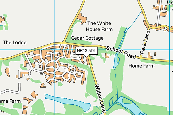 NR13 5DL map - OS VectorMap District (Ordnance Survey) NR13 5DL map - OS VectorMap District (Ordnance Survey)