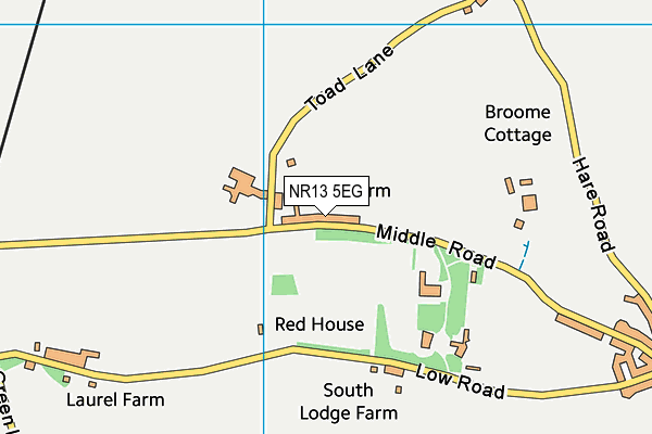 NR13 5EG map - OS VectorMap District (Ordnance Survey) NR13 5EG map - OS VectorMap District (Ordnance Survey)