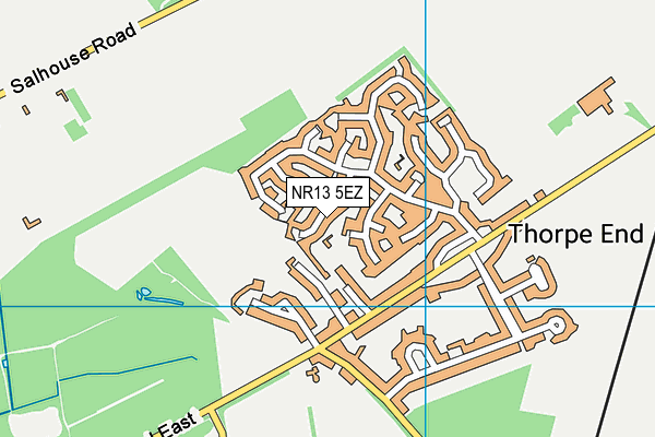 NR13 5EZ map - OS VectorMap District (Ordnance Survey) NR13 5EZ map - OS VectorMap District (Ordnance Survey)