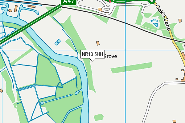 NR13 5HH map - OS VectorMap District (Ordnance Survey) NR13 5HH map - OS VectorMap District (Ordnance Survey)