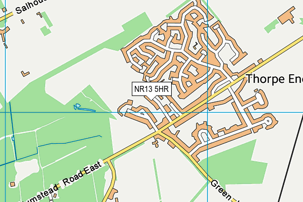 NR13 5HR map - OS VectorMap District (Ordnance Survey) NR13 5HR map - OS VectorMap District (Ordnance Survey)