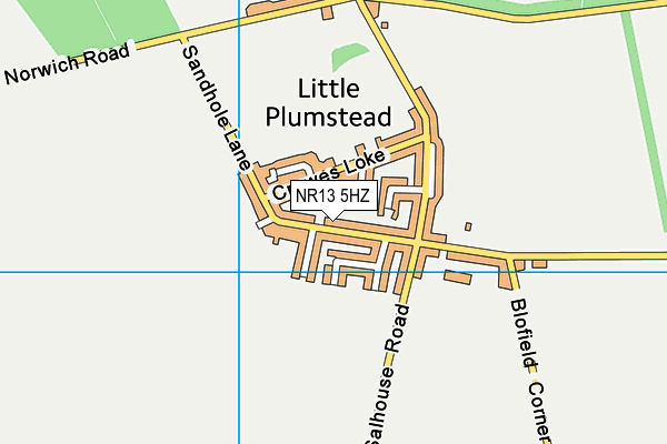 NR13 5HZ map - OS VectorMap District (Ordnance Survey)