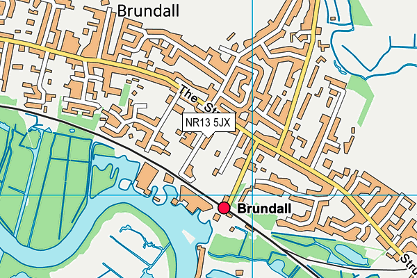 NR13 5JX map - OS VectorMap District (Ordnance Survey)
