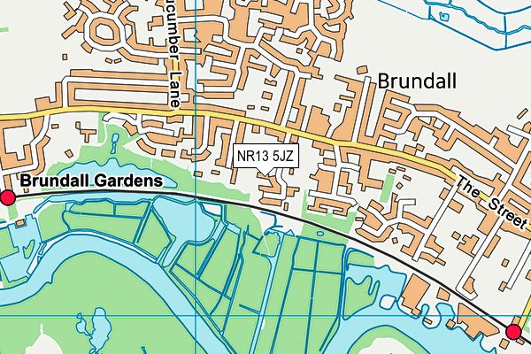 NR13 5JZ map - OS VectorMap District (Ordnance Survey)