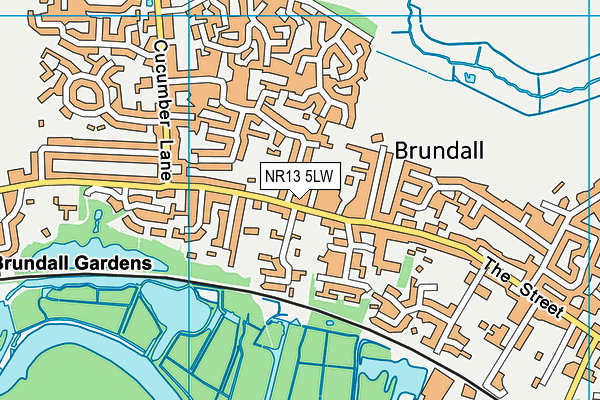 NR13 5LW map - OS VectorMap District (Ordnance Survey) NR13 5LW map - OS VectorMap District (Ordnance Survey)