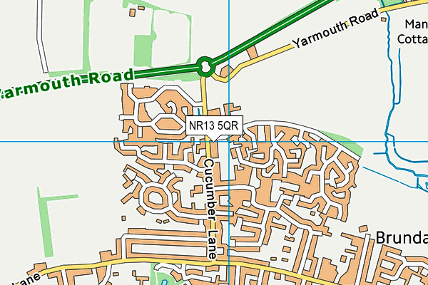NR13 5QR map - OS VectorMap District (Ordnance Survey) NR13 5QR map - OS VectorMap District (Ordnance Survey)