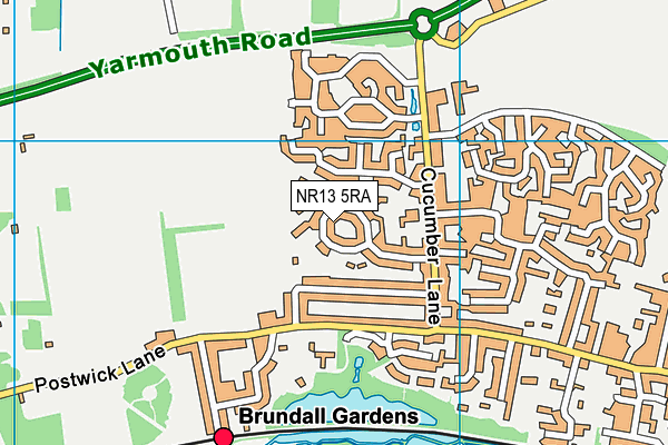NR13 5RA map - OS VectorMap District (Ordnance Survey) NR13 5RA map - OS VectorMap District (Ordnance Survey)