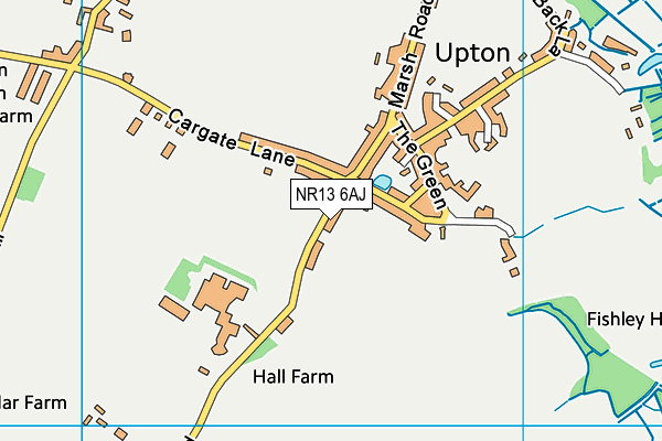 NR13 6AJ map - OS VectorMap District (Ordnance Survey)