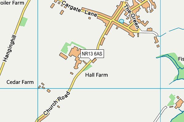 NR13 6AS map - OS VectorMap District (Ordnance Survey) NR13 6AS map - OS VectorMap District (Ordnance Survey)
