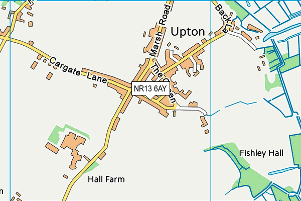 NR13 6AY map - OS VectorMap District (Ordnance Survey)