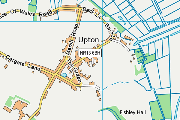 NR13 6BH map - OS VectorMap District (Ordnance Survey) NR13 6BH map - OS VectorMap District (Ordnance Survey)
