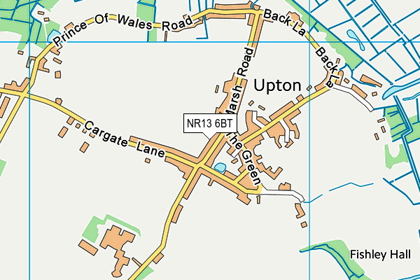 NR13 6BT map - OS VectorMap District (Ordnance Survey) NR13 6BT map - OS VectorMap District (Ordnance Survey)