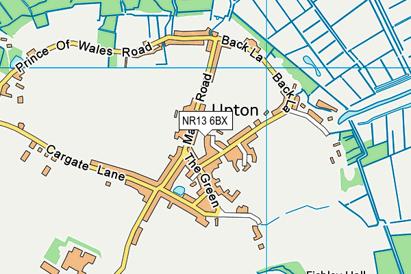 NR13 6BX map - OS VectorMap District (Ordnance Survey) NR13 6BX map - OS VectorMap District (Ordnance Survey)