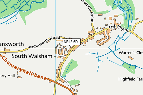 NR13 6DJ map - OS VectorMap District (Ordnance Survey)