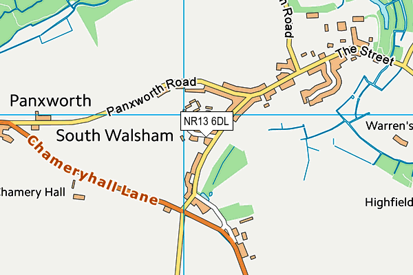 NR13 6DL map - OS VectorMap District (Ordnance Survey)