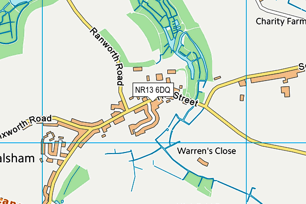 NR13 6DQ map - OS VectorMap District (Ordnance Survey)