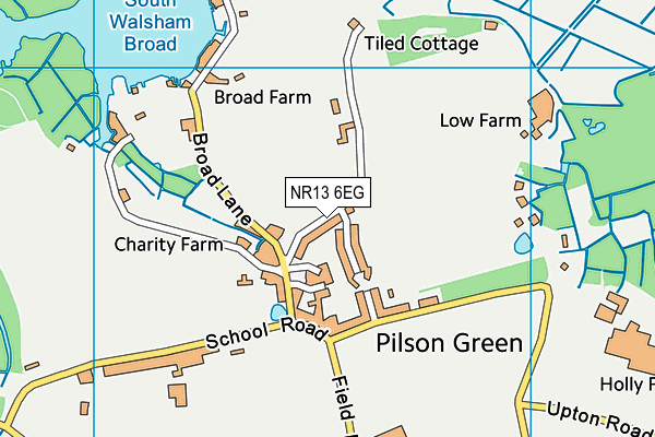 NR13 6EG map - OS VectorMap District (Ordnance Survey) NR13 6EG map - OS VectorMap District (Ordnance Survey)