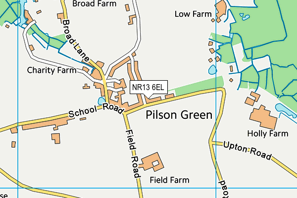 NR13 6EL map - OS VectorMap District (Ordnance Survey)