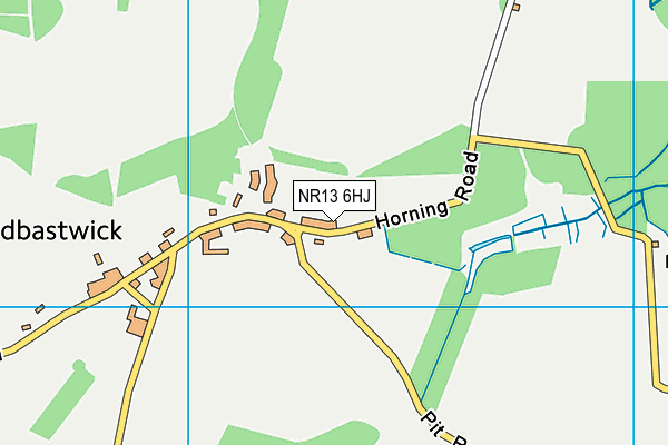 NR13 6HJ map - OS VectorMap District (Ordnance Survey) NR13 6HJ map - OS VectorMap District (Ordnance Survey)