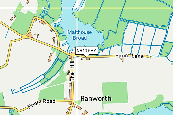 NR13 6HY map - OS VectorMap District (Ordnance Survey)