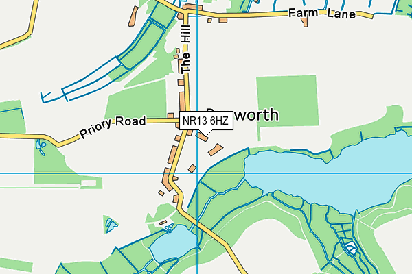NR13 6HZ map - OS VectorMap District (Ordnance Survey) NR13 6HZ map - OS VectorMap District (Ordnance Survey)