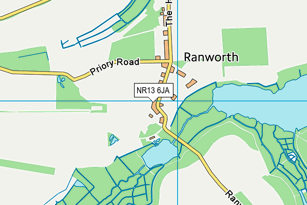 NR13 6JA map - OS VectorMap District (Ordnance Survey)
