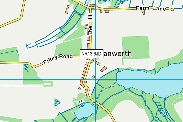 NR13 6JD map - OS VectorMap District (Ordnance Survey) NR13 6JD map - OS VectorMap District (Ordnance Survey)