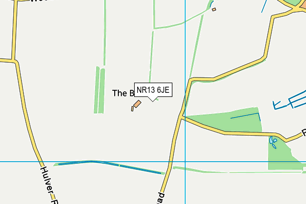 NR13 6JE map - OS VectorMap District (Ordnance Survey)