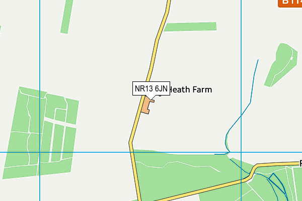 NR13 6JN map - OS VectorMap District (Ordnance Survey)