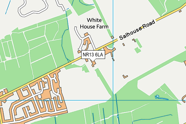 NR13 6LA map - OS VectorMap District (Ordnance Survey)