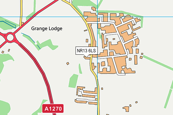 NR13 6LS map - OS VectorMap District (Ordnance Survey) NR13 6LS map - OS VectorMap District (Ordnance Survey)