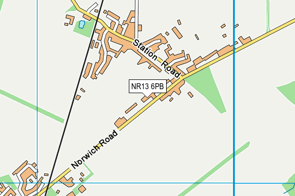 NR13 6PB map - OS VectorMap District (Ordnance Survey) NR13 6PB map - OS VectorMap District (Ordnance Survey)