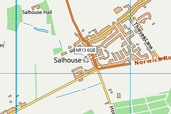 NR13 6QB map - OS VectorMap District (Ordnance Survey)