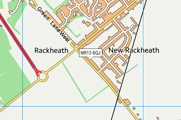 NR13 6QJ map - OS VectorMap District (Ordnance Survey) NR13 6QJ map - OS VectorMap District (Ordnance Survey)