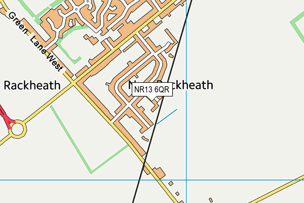 NR13 6QR map - OS VectorMap District (Ordnance Survey) NR13 6QR map - OS VectorMap District (Ordnance Survey)