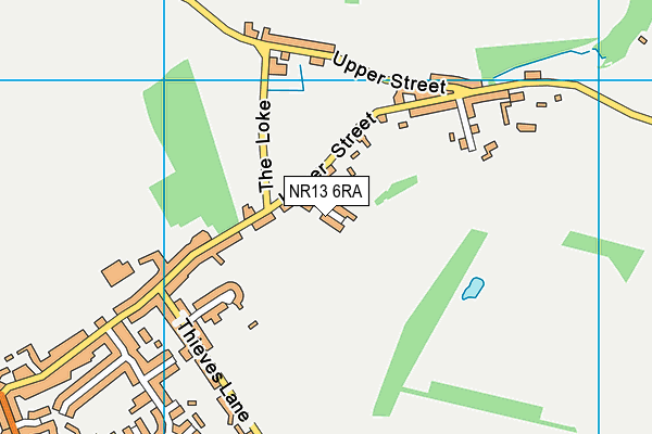 NR13 6RA map - OS VectorMap District (Ordnance Survey)