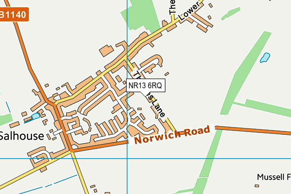 NR13 6RQ map - OS VectorMap District (Ordnance Survey) NR13 6RQ map - OS VectorMap District (Ordnance Survey)
