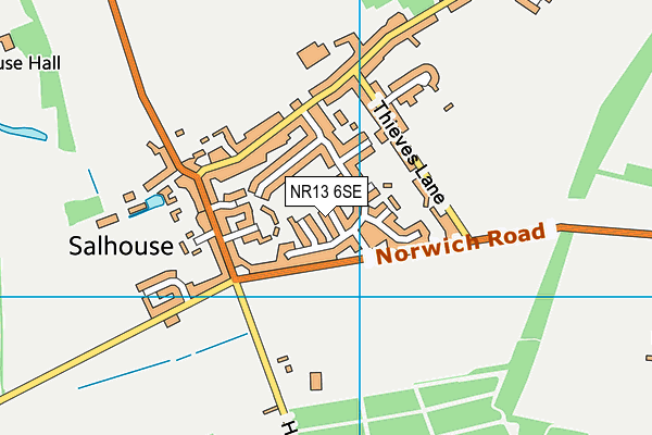 NR13 6SE map - OS VectorMap District (Ordnance Survey) NR13 6SE map - OS VectorMap District (Ordnance Survey)