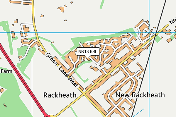 NR13 6SL map - OS VectorMap District (Ordnance Survey) NR13 6SL map - OS VectorMap District (Ordnance Survey)