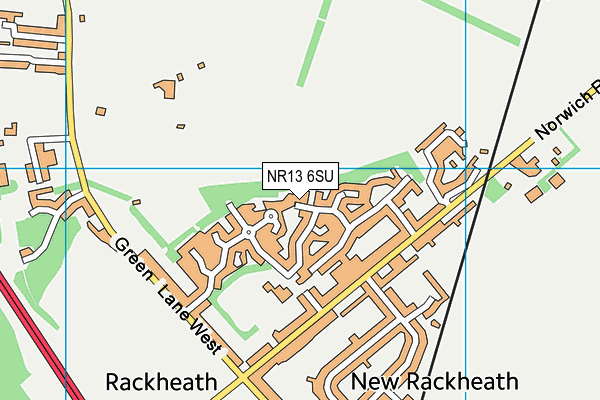 NR13 6SU map - OS VectorMap District (Ordnance Survey) NR13 6SU map - OS VectorMap District (Ordnance Survey)