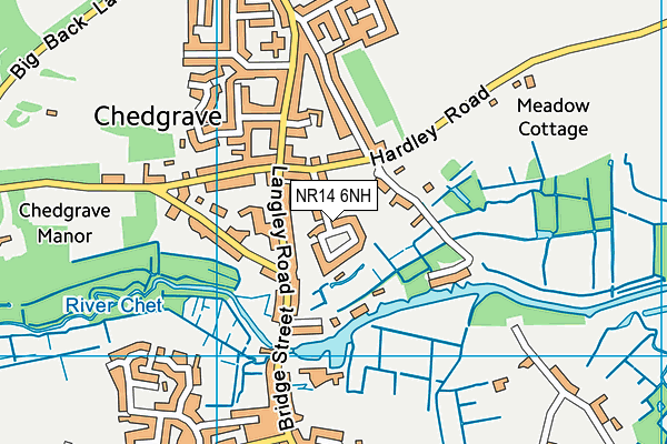 NR14 6NH map - OS VectorMap District (Ordnance Survey) NR14 6NH map - OS VectorMap District (Ordnance Survey)