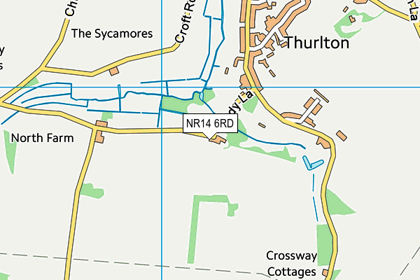 NR14 6RD map - OS VectorMap District (Ordnance Survey) NR14 6RD map - OS VectorMap District (Ordnance Survey)