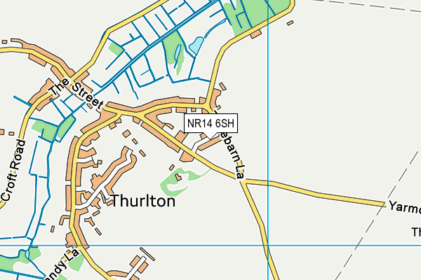NR14 6SH map - OS VectorMap District (Ordnance Survey) NR14 6SH map - OS VectorMap District (Ordnance Survey)