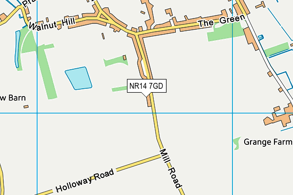 NR14 7GD map - OS VectorMap District (Ordnance Survey) NR14 7GD map - OS VectorMap District (Ordnance Survey)