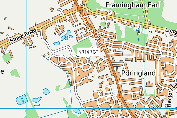 NR14 7GT map - OS VectorMap District (Ordnance Survey) NR14 7GT map - OS VectorMap District (Ordnance Survey)