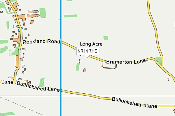 NR14 7HE map - OS VectorMap District (Ordnance Survey) NR14 7HE map - OS VectorMap District (Ordnance Survey)