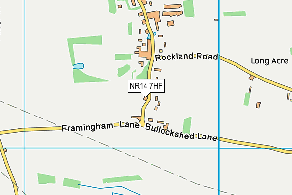 NR14 7HF map - OS VectorMap District (Ordnance Survey) NR14 7HF map - OS VectorMap District (Ordnance Survey)